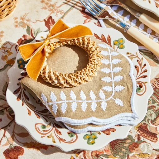 Mrs. Alice Natural Laurel Placemats (Set of 4)< Placemats | For Her