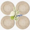 Mrs. Alice Natural Rattan Charger Plates (Set of 4)< Summer Table Linen | Placemats