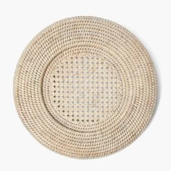 Mrs. Alice Natural Rattan Charger Plates (Set of 4)< Summer Table Linen | Placemats