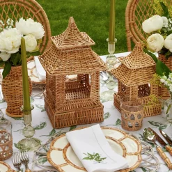 Mrs. Alice Natural Rattan Pagoda Decoration Set< Year-round Decorations | For Her