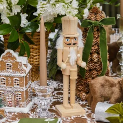 Mrs. Alice Natural Wood Nutcracker Family< Christmas Decorations