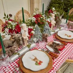 Mrs. Alice Natural Wood Nutcracker (Pair)< Christmas Decorations