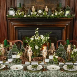 Mrs. Alice Natural Wood Nutcracker (Pair)< Christmas Decorations