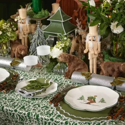 Mrs. Alice Natural Wood Nutcracker (Pair)< Christmas Decorations