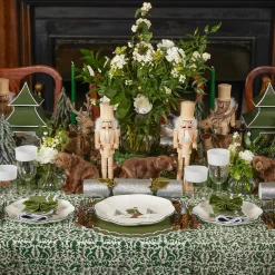 Mrs. Alice Natural Wood Nutcracker (Pair)< Christmas Decorations