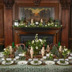 Mrs. Alice Natural Wood Nutcracker (Pair)< Christmas Decorations