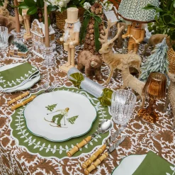 Mrs. Alice Natural Wood Nutcracker (Pair)< Christmas Decorations