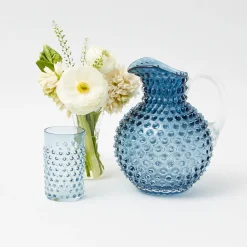 Mrs. Alice Navy Hobnail Jug< Jugs | For The Homemaker