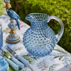 Mrs. Alice Navy Hobnail Jug< Jugs | For The Homemaker