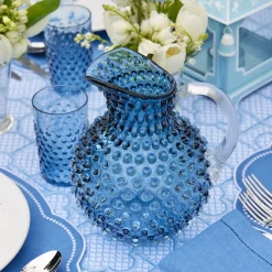 Mrs. Alice Navy Hobnail Jug< Jugs | For The Homemaker