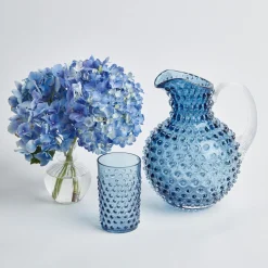 Mrs. Alice Navy Hobnail Jug< Jugs | For The Homemaker