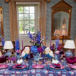 Mrs. Alice Navy Hobnail Jug< Jugs | For The Homemaker