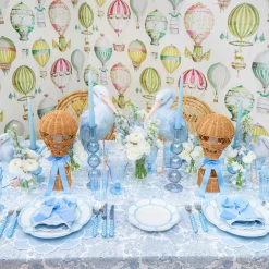 Mrs. Alice Nikki Hot Air Balloon Blue Napkins (Set of 4)< Napkins