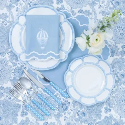 Mrs. Alice Nikki Hot Air Balloon Blue Napkins (Set of 4)< Napkins