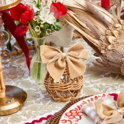 Mrs. Alice Oat Velvet Napkin Bows (Set of 4)< Napkin Rings & Bows