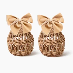 Mrs. Alice Oat Velvet Napkin Bows (Set of 4)< Napkin Rings & Bows