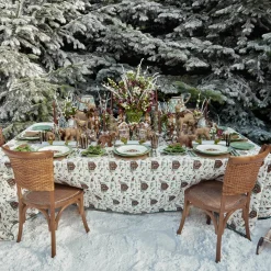 Mrs. Alice Olive & Chocolate Ikat Lampshade (18cm)< Lampshades