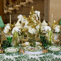 Mrs. Alice Olive Glass Lantern Tea Light Holder (Pair) - 24 cm< Summer Glassware | Summer Candleware