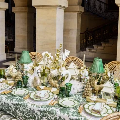 Mrs. Alice Olive Glass Lantern Tea Light Holder (Pair) - 24 cm< Summer Glassware | Summer Candleware