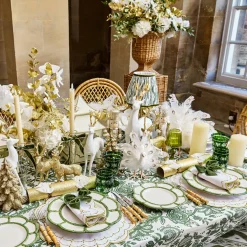 Mrs. Alice Olive Glass Lantern Tea Light Holder (Pair) - 24 cm< Summer Glassware | Summer Candleware