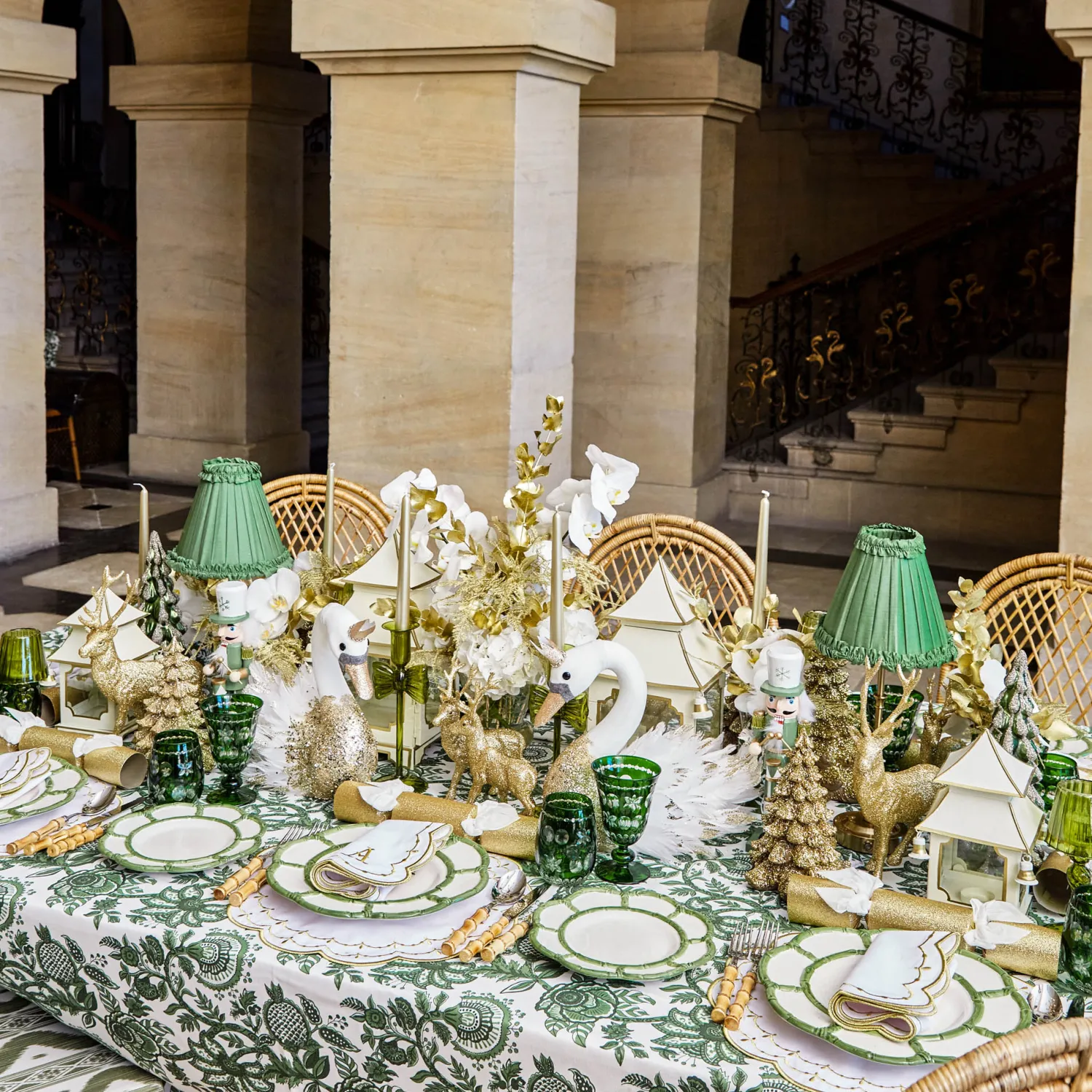 Mrs. Alice Olive Glass Lantern Tea Light Holder Set< Summer Glassware | Summer Candleware