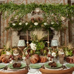 Mrs. Alice Olive Glass Lantern Tea Light Holder (Pair) - 24 cm< Summer Glassware | Summer Candleware