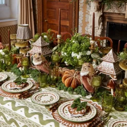 Mrs. Alice Olive Glass Lantern Tea Light Holder (Pair) - 24 cm< Summer Glassware | Summer Candleware