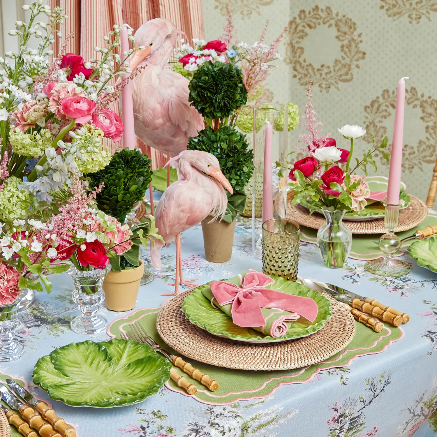 Mrs. Alice Olive Green Hobnail Jug & Glasses (Set of 6)< Glassware Sets