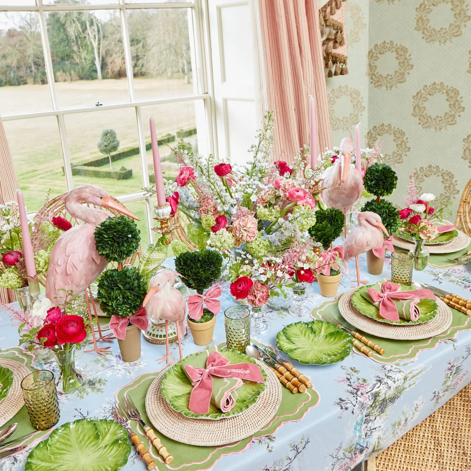 Mrs. Alice Olive Green Hobnail Jug & Glasses (Set of 6)< Glassware Sets