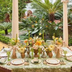 Mrs. Alice Olive Green Lotus Lampshade (18cm)< Summer Lighting | Lampshades