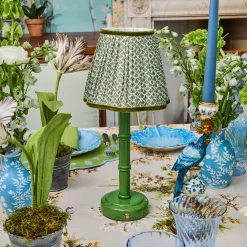 Mrs. Alice Olive Green Lotus Lampshade (18cm)< Summer Lighting | Lampshades