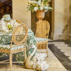 Mrs. Alice Olive Ikat Seat Pad Cushions (Set of 4)< Cushions