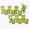 Mrs. Alice Olive Scalloped Glassware (Set of 12)< Glasses | Glassware Sets