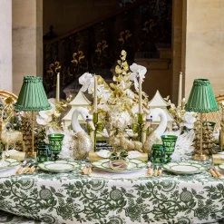 Mrs. Alice Olivia White & Gold Placemats (Set of 4)< Placemats