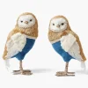 Mrs. Alice Ophelia Blue & Gold Owl (Pair)< Autumn Decorations