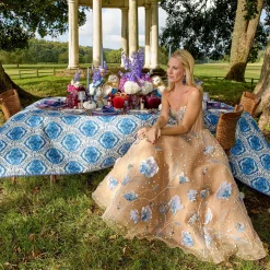 Mrs. Alice Ophelia Blue & Gold Owl (Pair)< Autumn Decorations