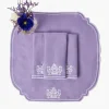Mrs. Alice Pagoda Lilac Linen Napkins (Set of 4)< Napkins