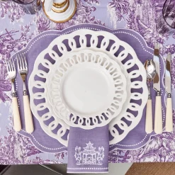 Mrs. Alice Pagoda Lilac Linen Napkins (Set of 4)< Napkins