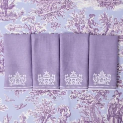 Mrs. Alice Pagoda Lilac Linen Napkins (Set of 4)< Napkins