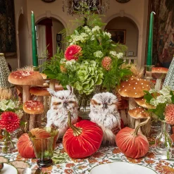 Mrs. Alice Pair of Tawny Owls< Autumn Decorations