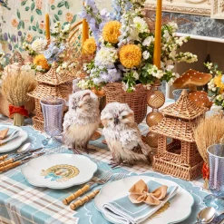 Mrs. Alice Pair of Tawny Owls< Autumn Decorations