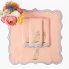 Mrs. Alice Parrot Coral Linen Napkins (Set of 4)< Summer Table Linen | Napkins