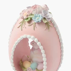 Mrs. Alice Pastel Bunny in Egg (Set of 3)< Spring Decorations
