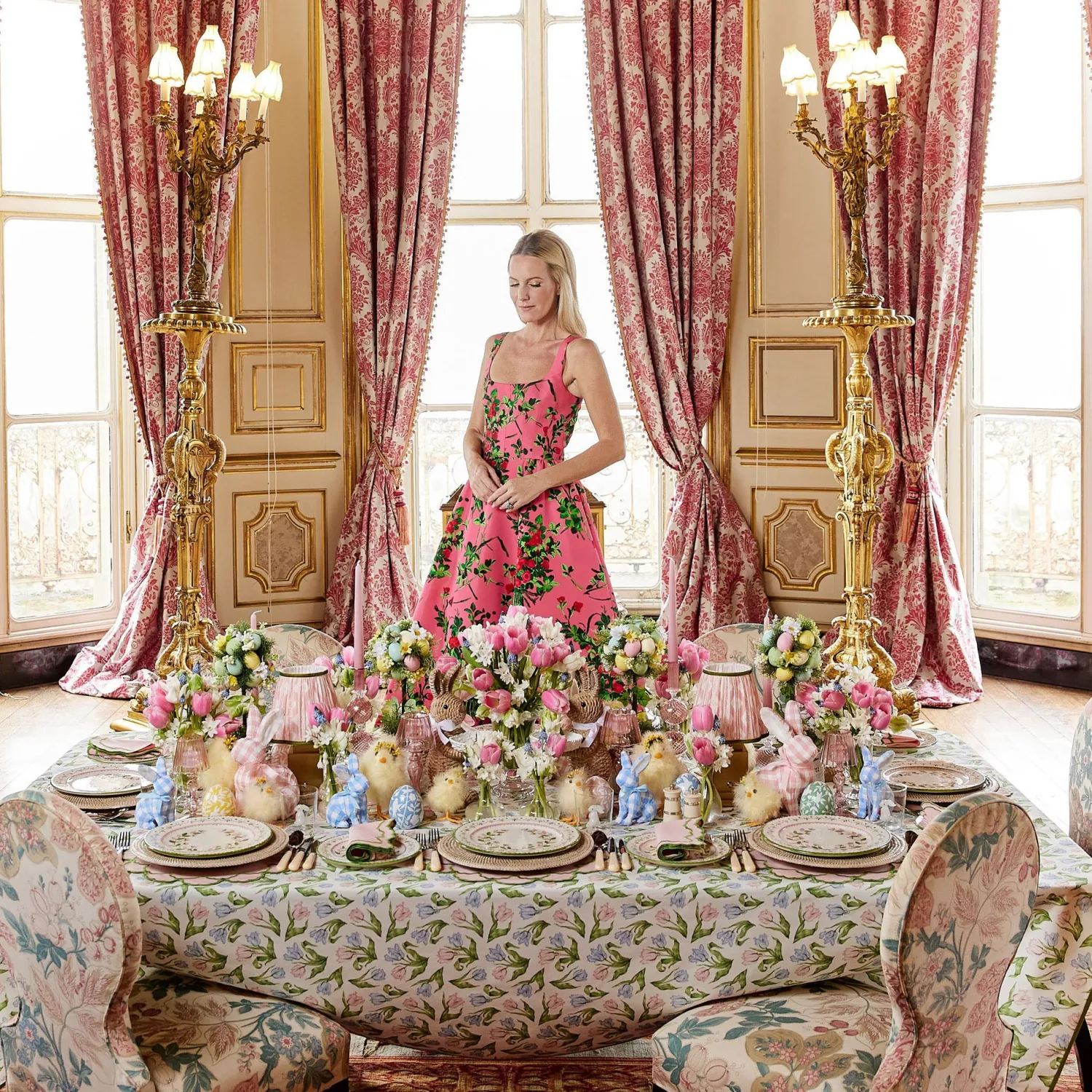 Mrs. Alice Pastel Tulip Tablecloth< Tablecloths