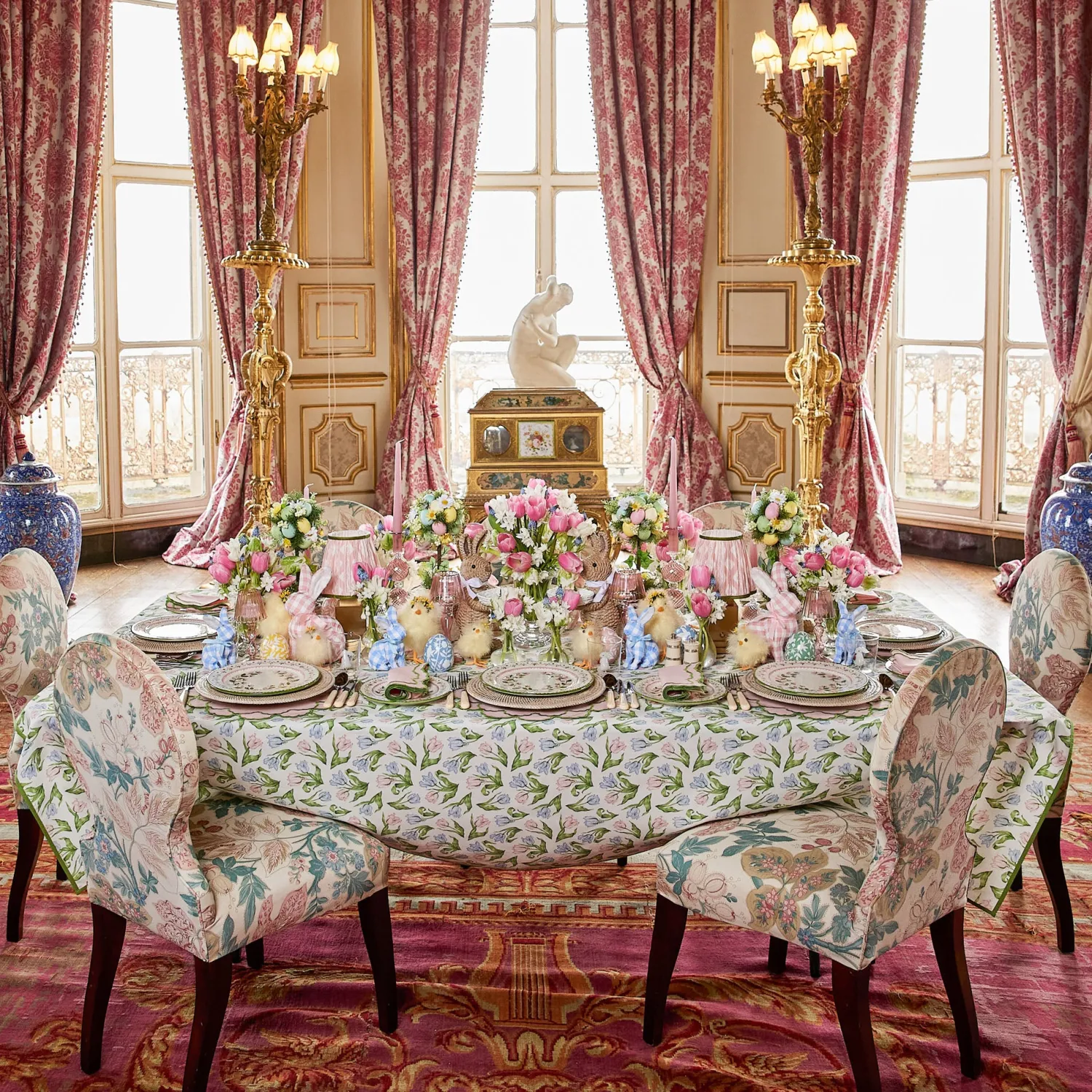 Mrs. Alice Pastel Tulip Tablecloth< Tablecloths