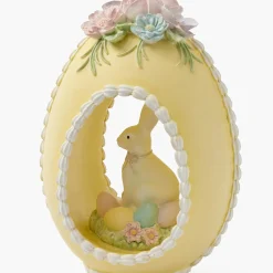 Mrs. Alice Pastel Yellow Bunny in Egg< Spring Decorations