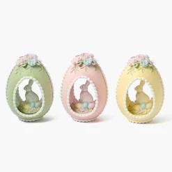 Mrs. Alice Pastel Yellow Bunny in Egg< Spring Decorations