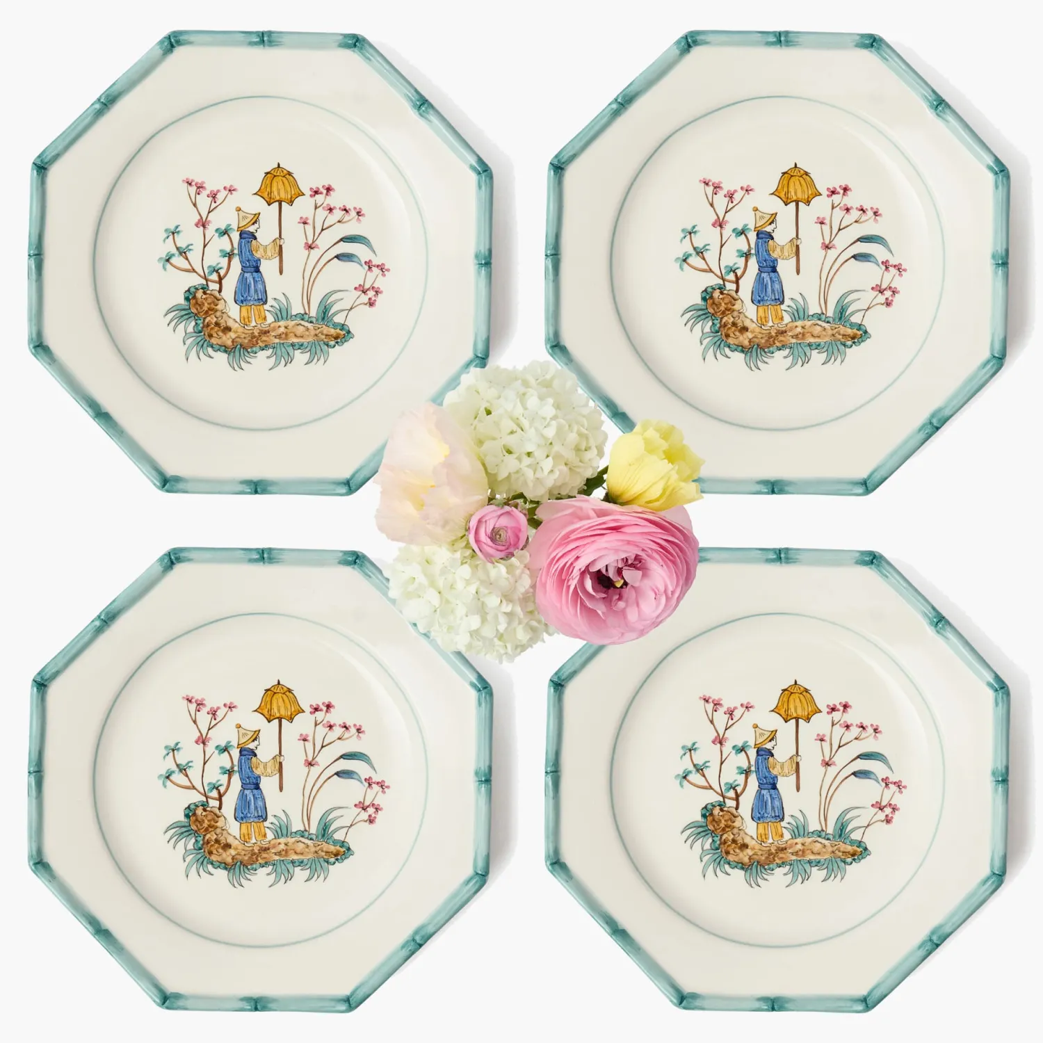 Mrs. Alice Patricia Bamboo Dinner Plates (Set of 4)< Summer Crockery | Dinner Plates