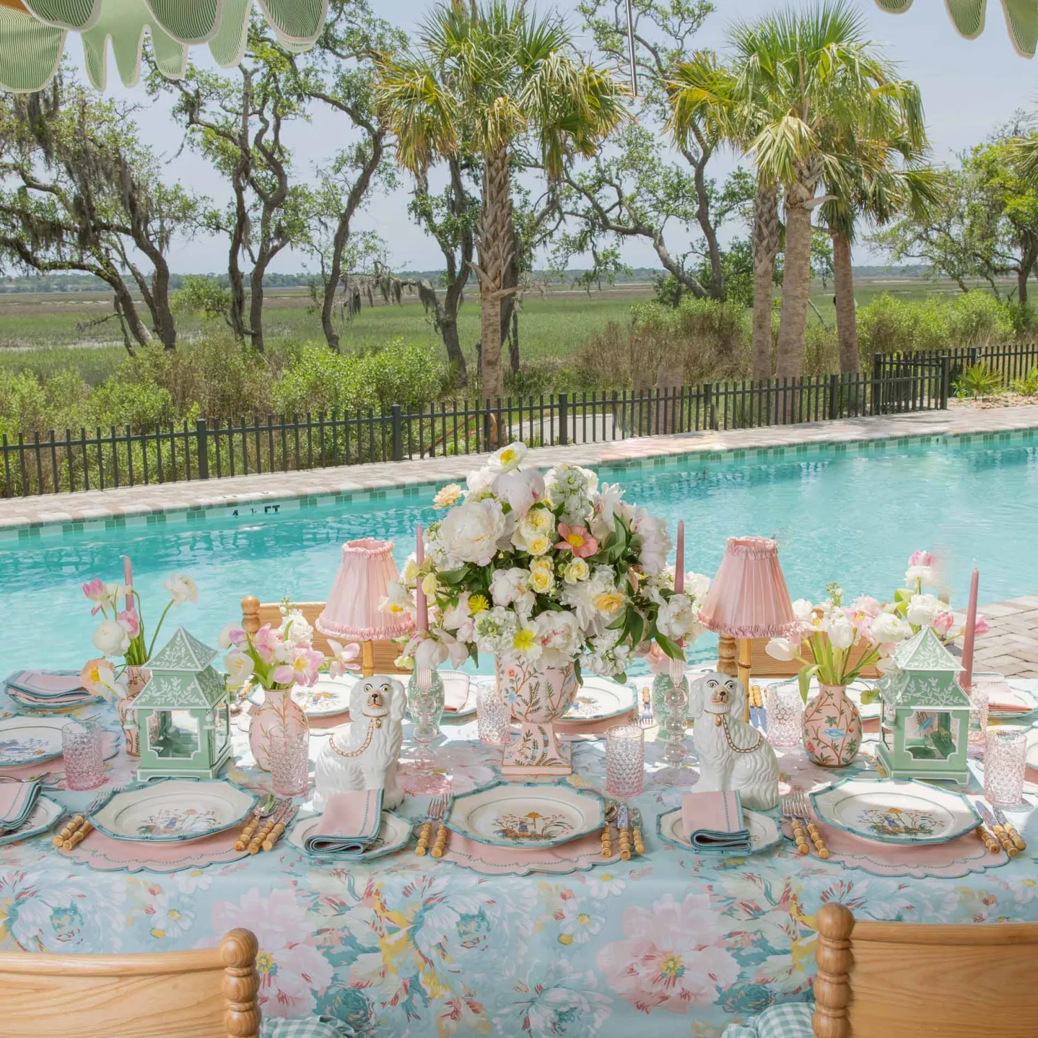 Mrs. Alice Patricia Blue Bamboo Dinner & Starter Plates (Set of 8)< Summer Crockery | Crockery Sets