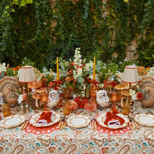 Mrs. Alice Personalisable Burnt Orange Bow< Napkin Rings & Bows | Mrs. Alice Monogram